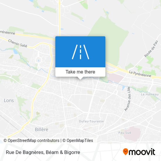 Rue De Bagnères map