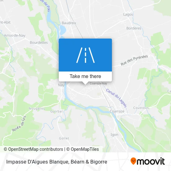 Impasse D'Aigues Blanque map