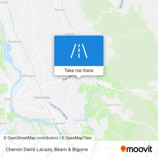 Chemin Darré Lacaze map