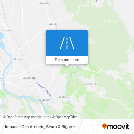 Impasse Des Arribets map