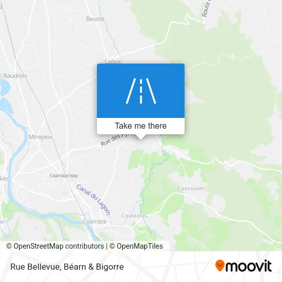 Rue Bellevue map