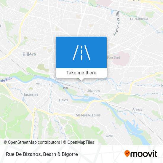 Rue De Bizanos map