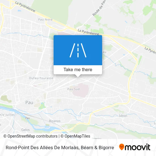 Rond-Point Des Allées De Morlaàs map