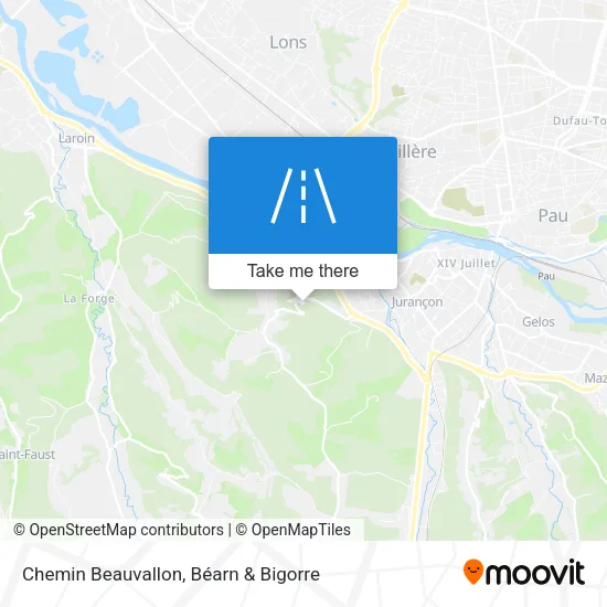 Chemin Beauvallon map