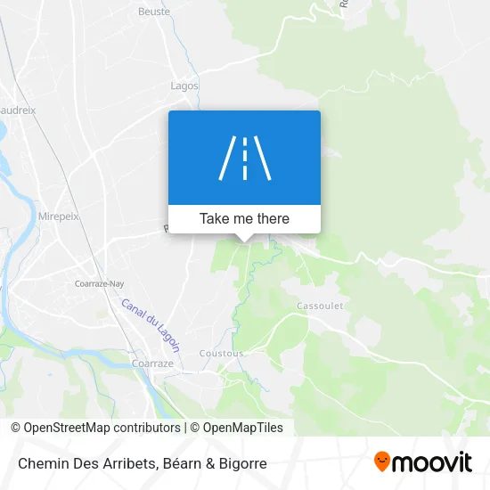 Chemin Des Arribets map