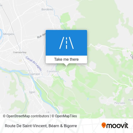 Route De Saint-Vincent map