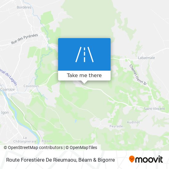 Route Forestière De Rieumaou map