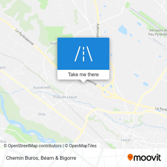 Chemin Buros map