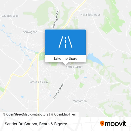Sentier Du Caribot map