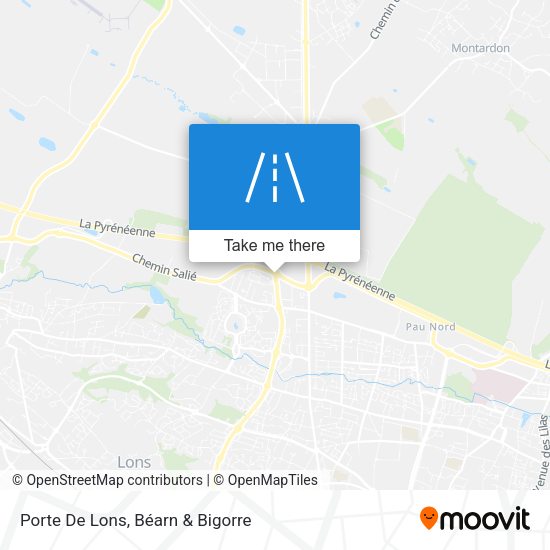 Porte De Lons map
