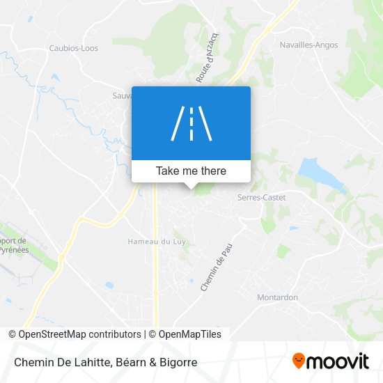 Chemin De Lahitte map