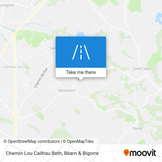 Chemin Lou Cailhau Beth map