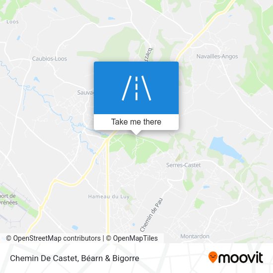 Chemin De Castet map