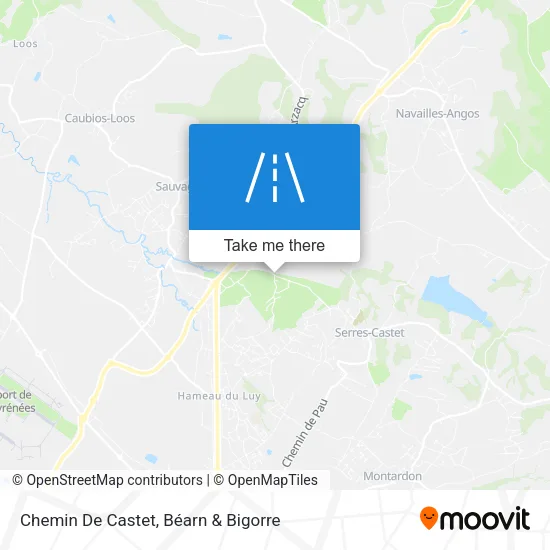 Chemin De Castet map