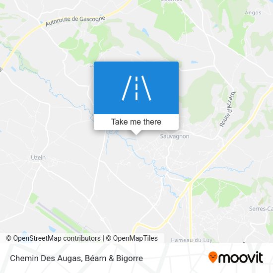 Chemin Des Augas map