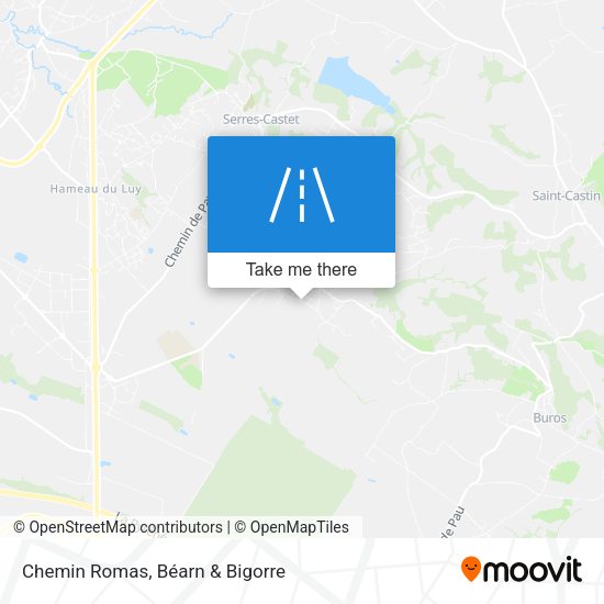 Chemin Romas map