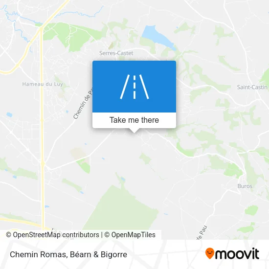 Chemin Romas map