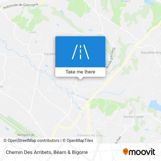 Chemin Des Arribets map