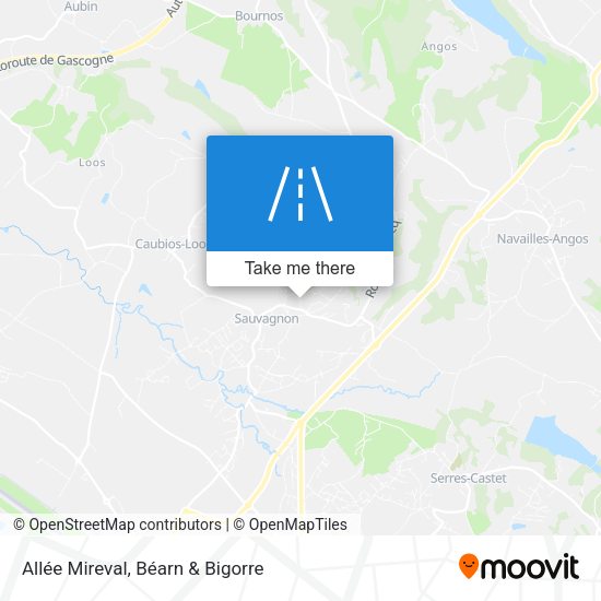 Allée Mireval map