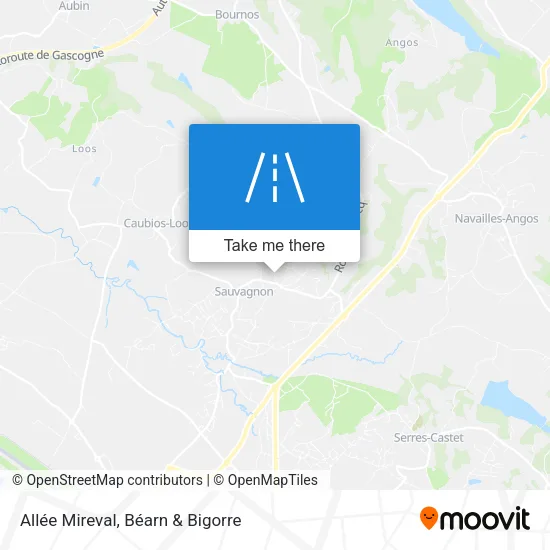 Allée Mireval map
