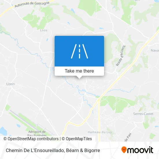 Chemin De L'Ensoureillado map