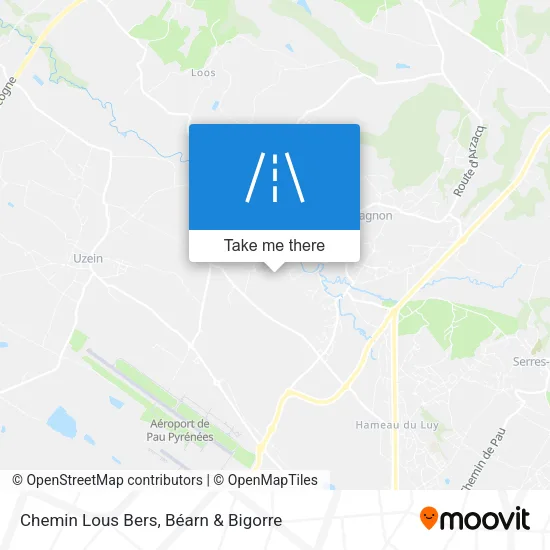 Chemin Lous Bers map