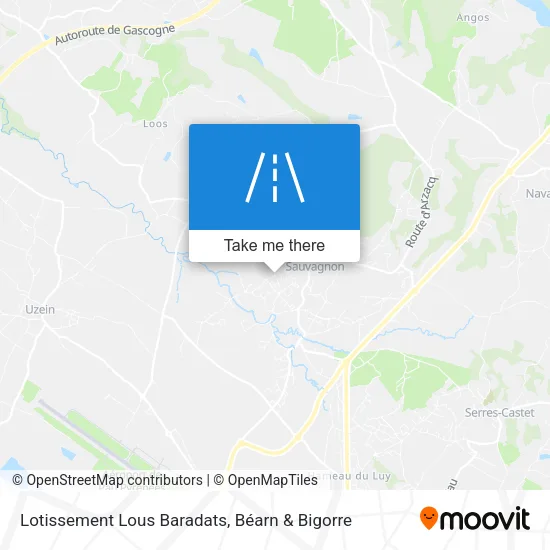 Lotissement Lous Baradats map