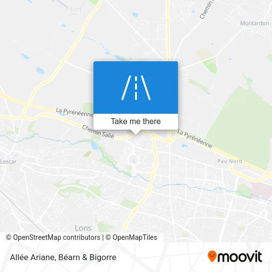 Allée Ariane map