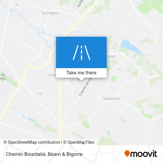 Chemin Bourdalié map