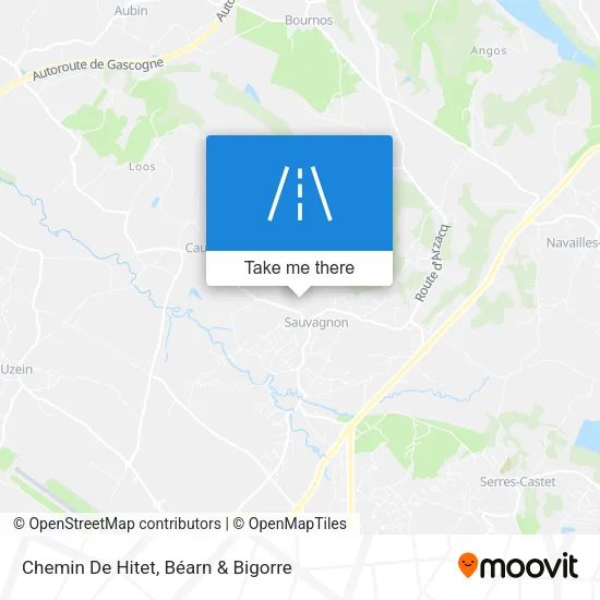 Chemin De Hitet map