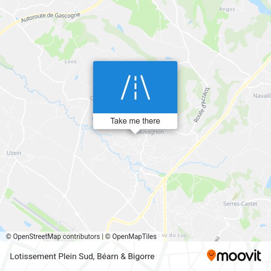 Lotissement Plein Sud map