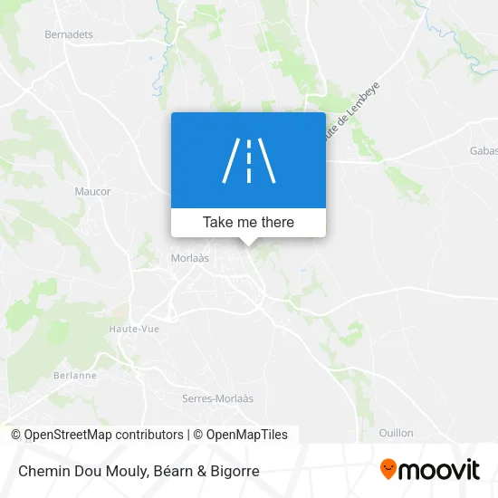 Chemin Dou Mouly map