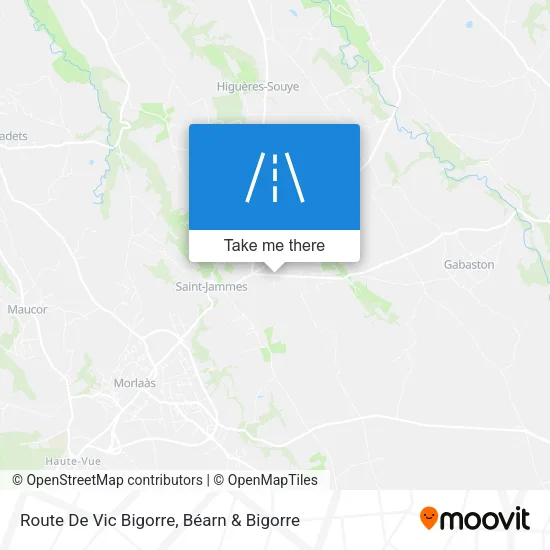 Route De Vic Bigorre map