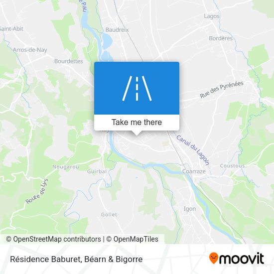 Résidence Baburet map