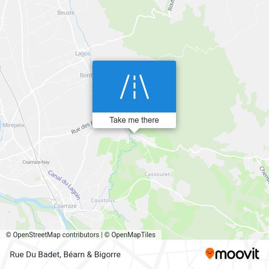 Rue Du Badet map