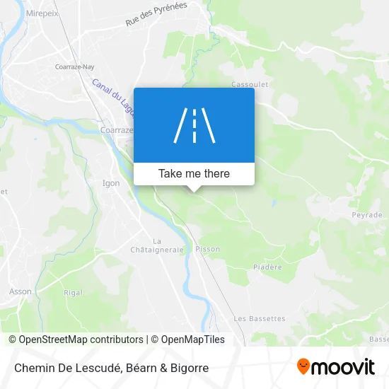 Chemin De Lescudé map