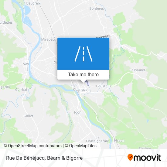 Rue De Bénéjacq map