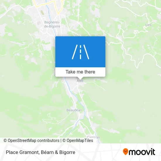 Place Gramont map