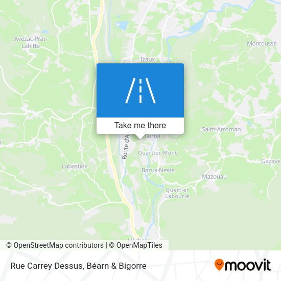Rue Carrey Dessus map