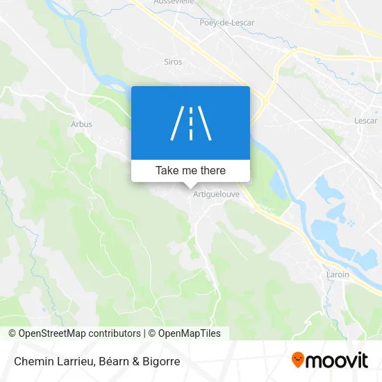 Chemin Larrieu map