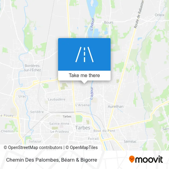 Chemin Des Palombes map