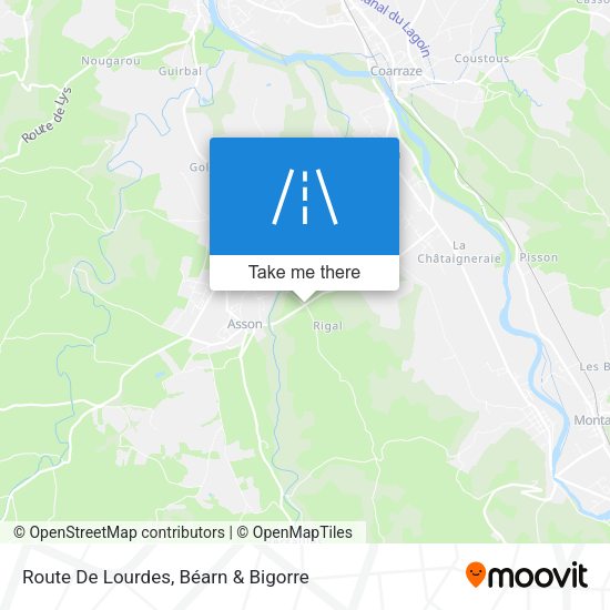 Route De Lourdes map