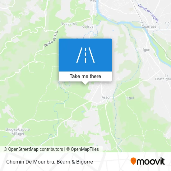 Chemin De Mounbru map