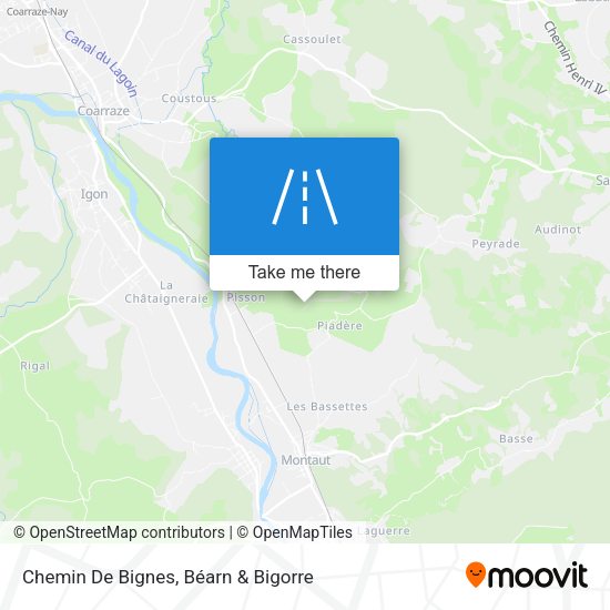 Chemin De Bignes map