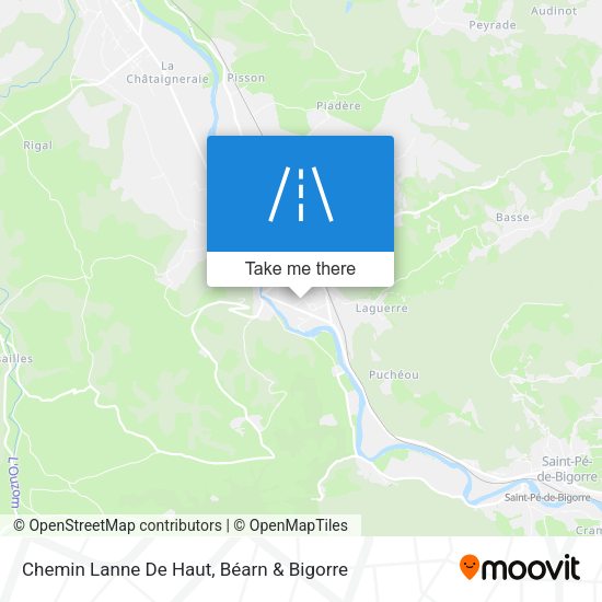 Chemin Lanne De Haut map