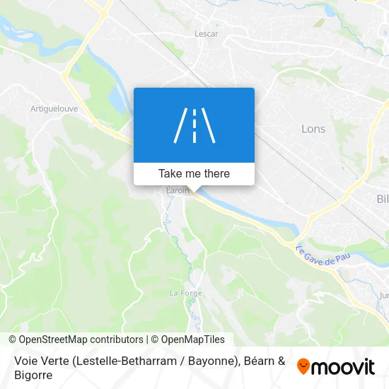 Voie Verte (Lestelle-Betharram / Bayonne) map