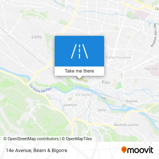 14e Avenue map