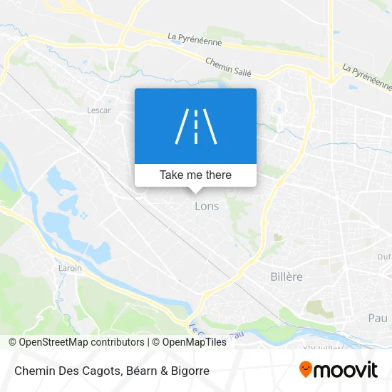 Chemin Des Cagots map