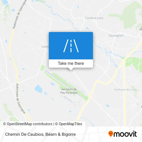 Chemin De Caubios map