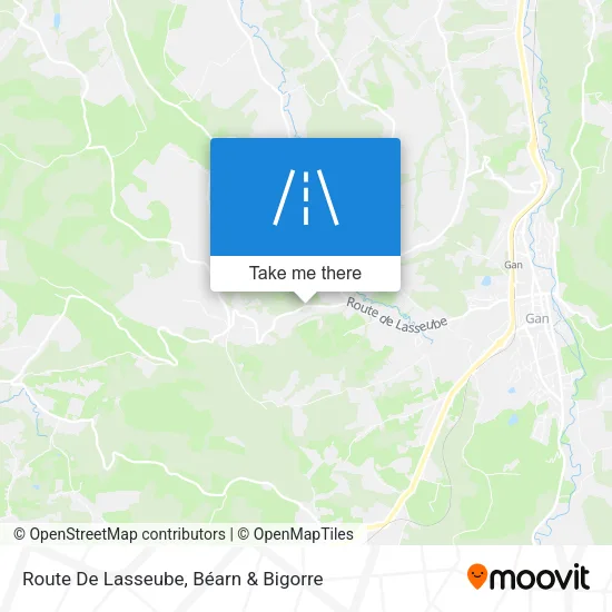 Route De Lasseube map